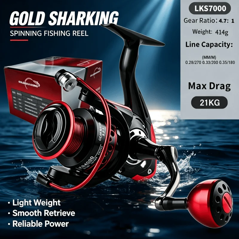Fishing Boat Steering Wheel - بكرة صيد دوارة OKUMA-SK1000-6000 بـ 14+1BB