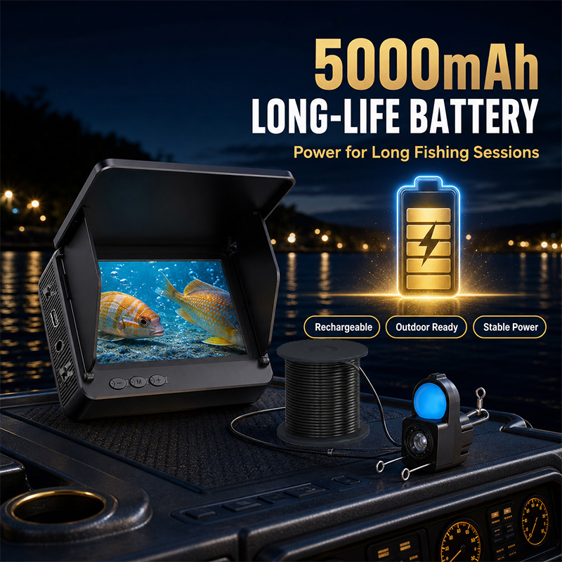 جهاز كشف الأسماك مع كاميرا تحت - مراجعة Fishing Boat Depth Finder وسعره