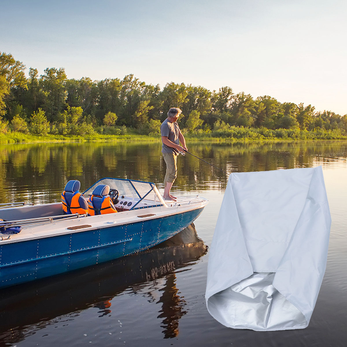 غطاء مقعد قارب من قماش أكسفورد - مراجعة Fishing Boat Cover وسعره