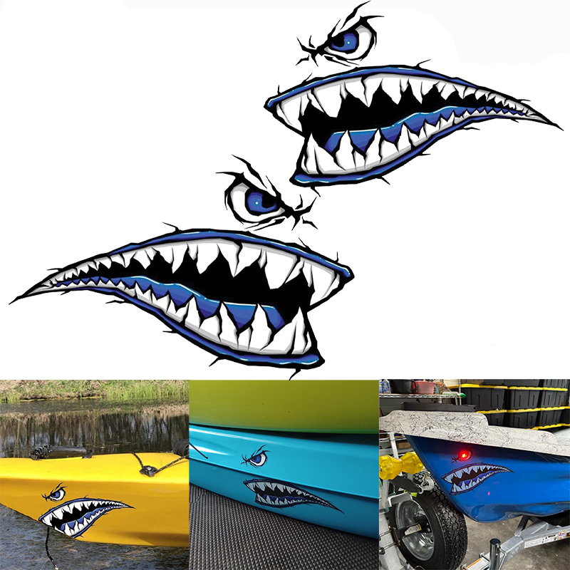 2 قطعة أسنان القرش الفم قارب م - مراجعة Fishing Boat Trailer وسعره